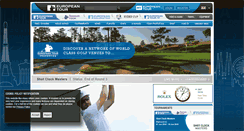 Desktop Screenshot of europeantour.com